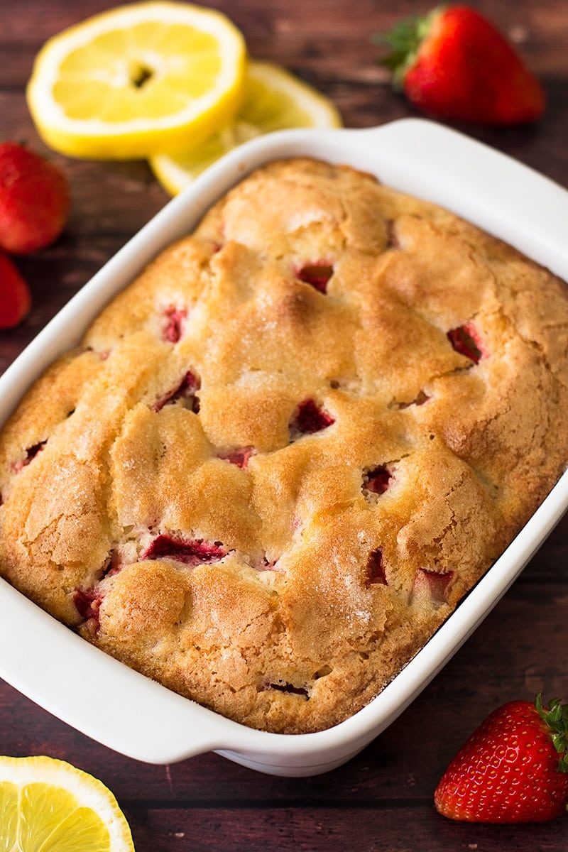Whip Up a Delicious Mini Strawberry Breakfast Cake for Two